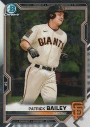 2021 Bowman Chrome Prospects Patrick Bailey #BCP-108 card
