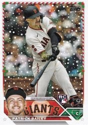2023 Topps Holiday Base Set Patrick Bailey #H122 card