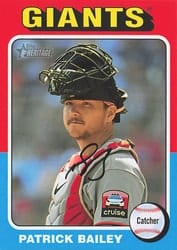 2024 Topps Heritage Mini Base Set Patrick Bailey #403 card