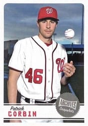 2019 Topps Archives Snapshots Base Set Patrick Corbin #AS-PC card