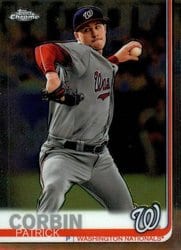 2019 Topps Chrome Base Set Patrick Corbin #163 card