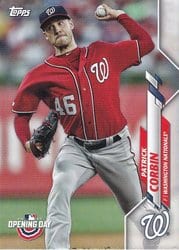 2020 Topps Opening Day Base Set Patrick Corbin #41 card