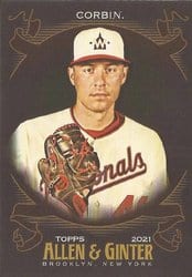 2021 Topps Allen & Ginter X Base Set Patrick Corbin #345 card