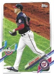 2021 Topps Opening Day Base Set Patrick Corbin #185 card