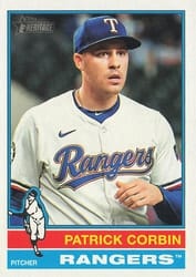 2025 Topps Heritage Base Set Patrick Corbin #619 card