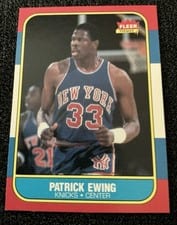 1986 Fleer Patrick Ewing #32 card