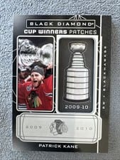 2022 Upper Deck Black Diamond Cup Winners Patches Patrick Kane #CW-PK card