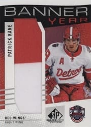 2025-26 SP Game Used 2025 Stadium Series Blue Jackets vs. Red Wings Banner Year Relics Patrick Kane #BYSS-PK card