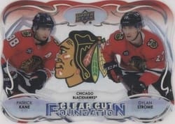 2022-23 Upper Deck Clear Cut Foundations Patrick Kane/Dylan Strome #CCF-KS card