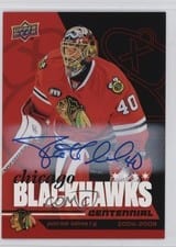 2025-26 Upper Deck Chicago Blackhawks Centennial Red Hot Autos Patrick Lalime #65 card
