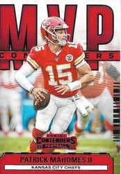 2020 Panini Contenders MVP Contenders Patrick Mahomes #MC-PMA card