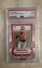 Patrick Mahomes II 2017 Panini card