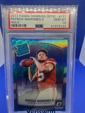 2017 Panini Donruss Optic Patrick Mahomes II Holo #177 card
