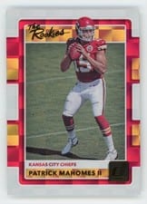 Patrick Mahomes II 2017 Panini Donruss the Rookies card