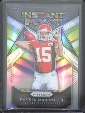 Patrick Mahomes II 2017 Panini Prizm Instant Impact card
