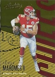2018 Panini Absolute Base Set Patrick Mahomes II #49 card