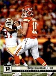 2018 Panini Base Set Patrick Mahomes II #142 card