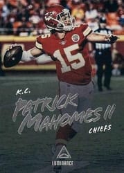 2018 Panini Luminance Base Set Patrick Mahomes II #91 card