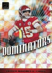 2019 Donruss Dominators Patrick Mahomes II #DOM-15 card
