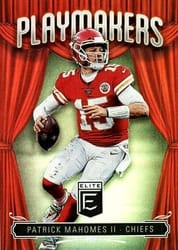 2019 Donruss Elite Playmakers Patrick Mahomes II #PM-8 card
