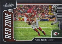 2019 Panini Absolute Red Zone Patrick Mahomes II #7 card