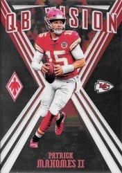 2019 Panini Phoenix QB Vision Patrick Mahomes II #7 card