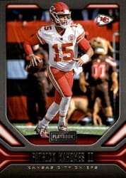 2019 Panini Playbook Base Set Patrick Mahomes II #38 card