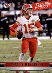 2019 Panini Prestige Base Set Patrick Mahomes II #19 card