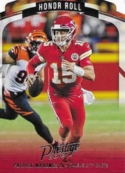 2019 Panini Prestige Honor Roll Patrick Mahomes II #HR-PM card
