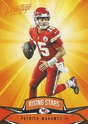 2019 Panini Prestige Rising Stars Patrick Mahomes II #RS-PM card