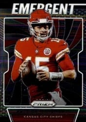 2019 Panini Prizm Emergent Patrick Mahomes II #9 card