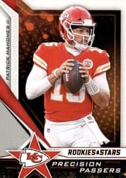 2019 Panini Rookies & Stars Precision Passers Patrick Mahomes II #PP-PM card