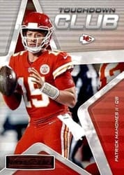 2019 Panini Rookies & Stars Touchdown Club Patrick Mahomes II #TC-PM card