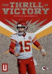 2019 Panini Unparalleled The Thrill of Victory Patrick Mahomes II #TV-PMH card