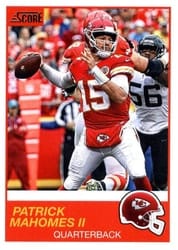 2019 Score Base Set Patrick Mahomes II #1 card