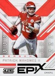 2019 Score Epix Season Patrick Mahomes II #ES-3 card