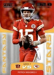 2019 Score Fantasy Stars Patrick Mahomes II #FS-1 card