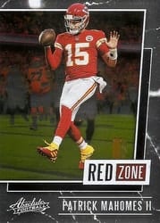 2020 Panini Absolute Red Zone Patrick Mahomes II #2 card