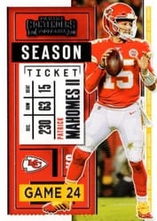 2020 Panini Contenders Base Set Patrick Mahomes II #2 card