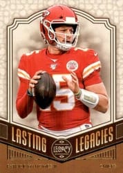 2020 Panini Legacy Lasting Legacies Patrick Mahomes II #LL-PM card
