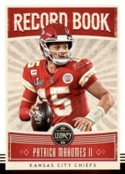 2020 Panini Legacy Record Book Patrick Mahomes II #RB-PH card