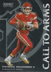 2020 Panini Playoff Call to Arms Patrick Mahomes II #CA-3 card