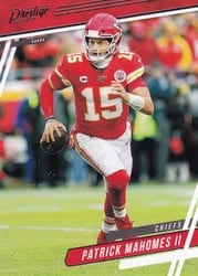 2020 Panini Prestige Base Set Patrick Mahomes II #62 card