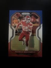 2020 Panini Prizm Patrick Mahomes II Red White and Blue #124 card