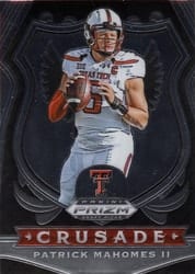 2020 Panini Prizm Draft Picks Base Set Patrick Mahomes II #80 card