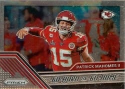 2020 Panini Prizm Go Hard or Go Home Patrick Mahomes II #1 card