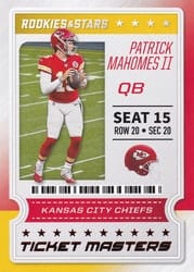 2020 Panini Rookies & Stars Ticket Masters Patrick Mahomes II #1 card