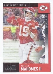 2020 Score Base Set Patrick Mahomes II #136 card
