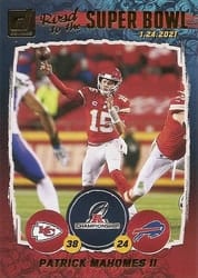 2021 Donruss Road to the Super Bowl Conference Championship Patrick Mahomes II #CC2 card