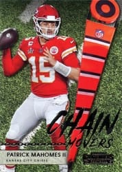 2021 Panini Contenders Chain Movers Patrick Mahomes II #CM-PMA card